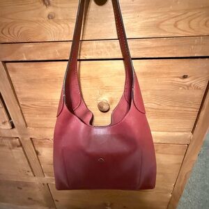 Coach Brooklyn 28 Elegant Red Leather Shoulder Bag